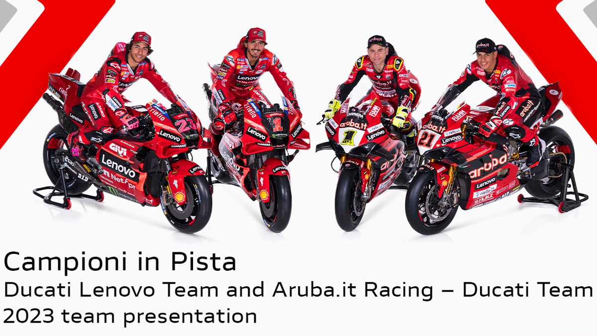 Ducati Apresenta Pilotos Para MotoGP E SBK Show Roda